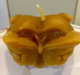 Bougie coeur main papillon